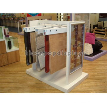 Quality Assured Wood Frame Metal Hanger Stand Free Flooring Yoga Mat Fabric Carpet And Rug Display Stand